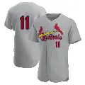 Men's No.11 Victor Scott II St. Louis Cardinals Gray Authentic Road Jersey