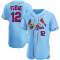 Men's No.12 Erick Fedde St. Louis Cardinals Light Blue Authentic Alternate Jersey