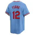 Men's No.12 Erick Fedde St. Louis Cardinals Light Blue Limited Cooperstown Collection Jersey