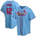Men's No.12 Erick Fedde St. Louis Cardinals Light Blue Replica Alternate Jersey