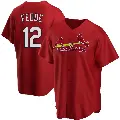 Men's No.12 Erick Fedde St. Louis Cardinals Red Replica Alternate Jersey