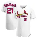 Men's No.21 Lars Nootbaar St. Louis Cardinals White Authentic Home Jersey