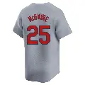 Men's No.25 Mark McGwire St. Louis Cardinals Gray Limited Away Jersey