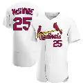 Men's No.25 Mark McGwire St. Louis Cardinals White Authentic Home Jersey