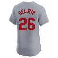 Men's No.26 Ben DeLuzio St. Louis Cardinals Gray Elite Road Jersey