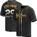 Men's No.29 Matt Koperniak St. Louis Cardinals Gold Replica Black en Alternate Jersey