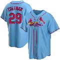 Men's No.29 Vince Coleman St. Louis Cardinals Light Blue Replica Alternate Jersey