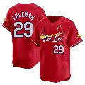 Men's No.29 Vince Coleman St. Louis Cardinals Red Limited 2024 City Connect Jersey