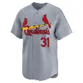 Men's No.31 Lance Lynn St. Louis Cardinals Gray Limited Away Jersey