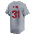 Men's No.31 Lance Lynn St. Louis Cardinals Gray Limited Away Jersey