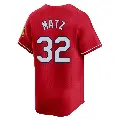 Men's No.32 Steven Matz St. Louis Cardinals Red Limited 2024 City Connect Jersey