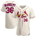 Men's No.36 Michael McGreevy St. Louis Cardinals Cream Authentic Alternate Jersey