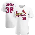 Men's No.38 Ryan Tepera St. Louis Cardinals White Authentic Home Jersey