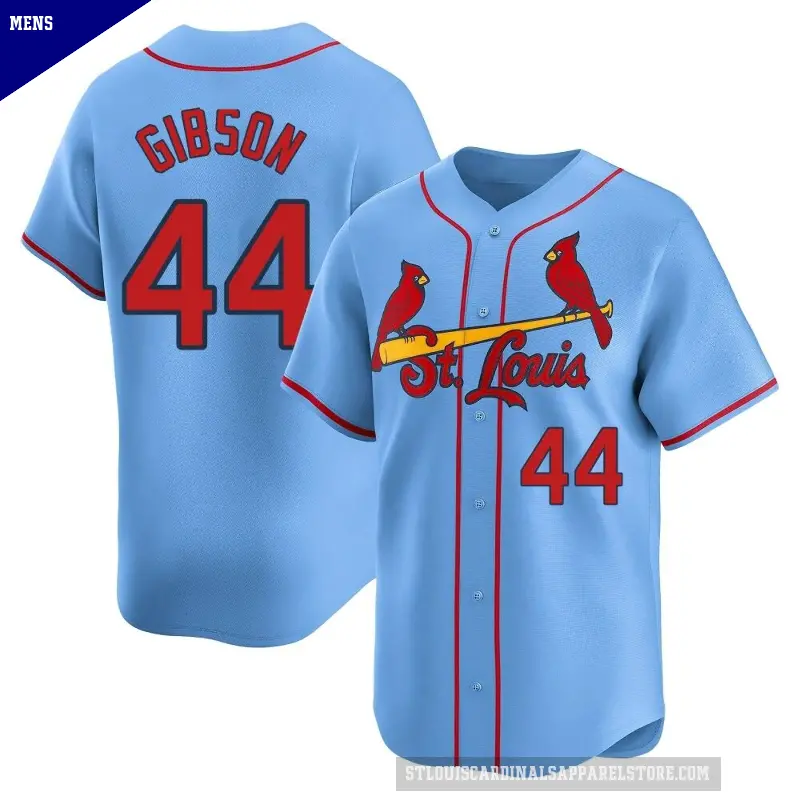 Men's No.44 Kyle Gibson St. Louis Cardinals Light Blue Limited Alternate Jersey