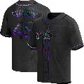 Men's No.49 Matthew Svanson St. Louis Cardinals Black Replica Holographic Alternate Jersey