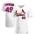Men's No.49 Matthew Svanson St. Louis Cardinals White Authentic Home Jersey