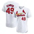 Men's No.49 Matthew Svanson St. Louis Cardinals White Elite Home Jersey