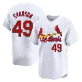 Men's No.49 Matthew Svanson St. Louis Cardinals White Limited Home Jersey