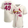 Men's No.49 Wade LeBlanc St. Louis Cardinals Cream Authentic Alternate Jersey