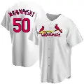Men's No.50 Adam Wainwright St. Louis Cardinals White Replica Home Jersey