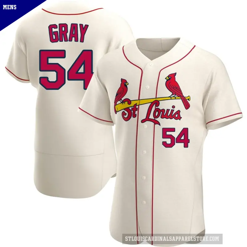 Men's No.54 Sonny Gray St. Louis Cardinals Cream Authentic Alternate Jersey