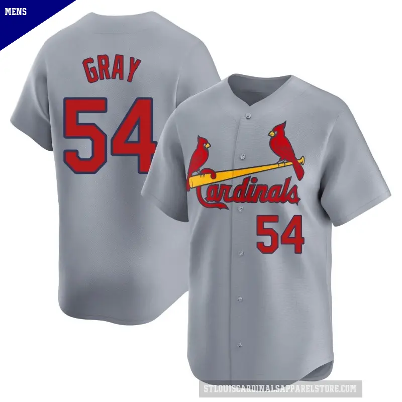 Men's No.54 Sonny Gray St. Louis Cardinals Gray Limited Away Jersey