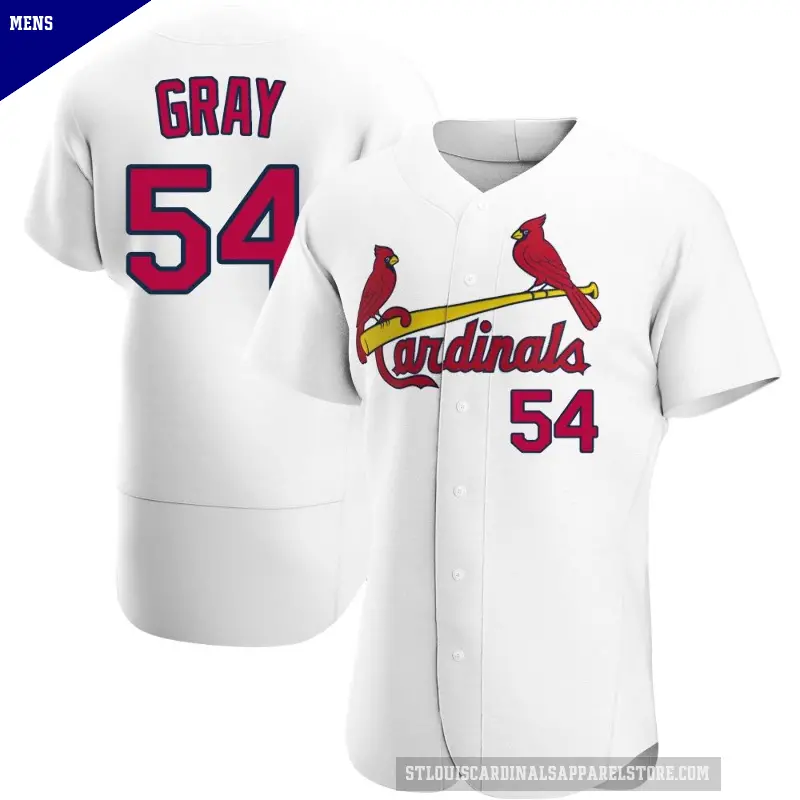Men's No.54 Sonny Gray St. Louis Cardinals White Authentic Home Jersey