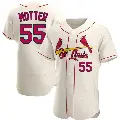 Men's No.55 Taylor Motter St. Louis Cardinals Cream Authentic Alternate Jersey