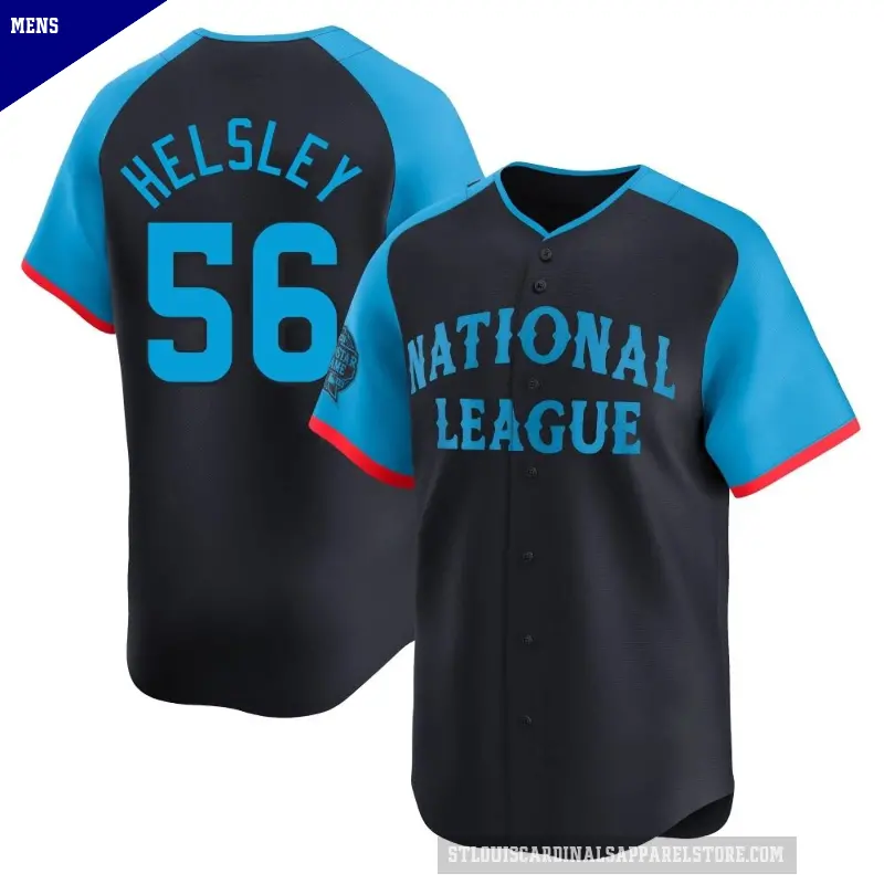 Men's No.56 Ryan Helsley St. Louis Cardinals Navy Limited National League 2024 All-Star Game Jersey