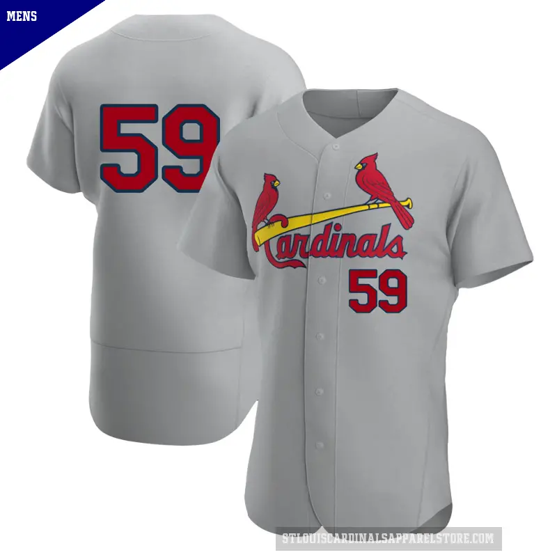 Men's No.59 JoJo Romero St. Louis Cardinals Gray Authentic Road Jersey