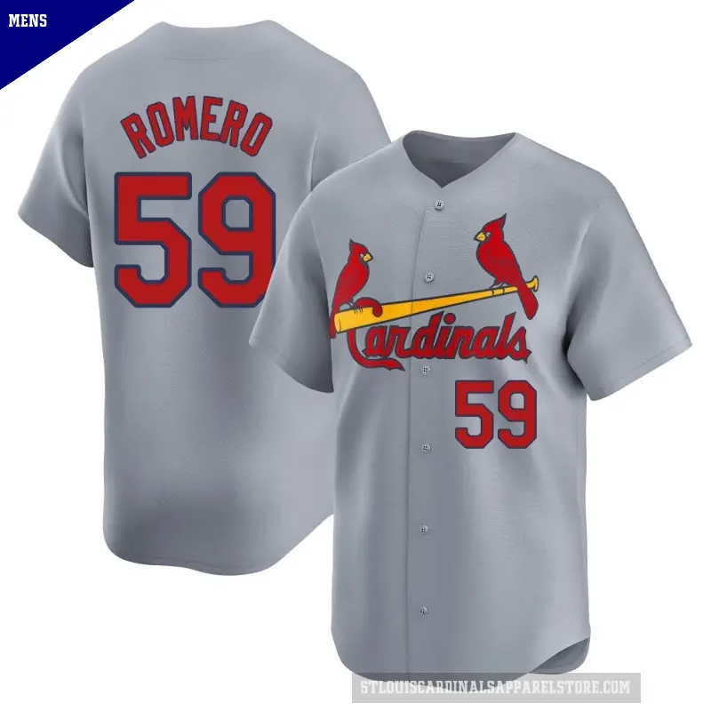 Men's No.59 JoJo Romero St. Louis Cardinals Gray Limited Away Jersey