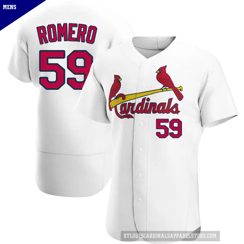 Men's No.59 JoJo Romero St. Louis Cardinals White Authentic Home Jersey