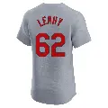 Men's No.62 Kyle Leahy St. Louis Cardinals Gray Elite Road Jersey