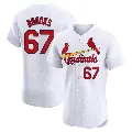 Men's No.67 Aaron Brooks St. Louis Cardinals White Elite Home Jersey