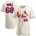 Men's No.68 James Naile St. Louis Cardinals Cream Authentic Alternate Jersey