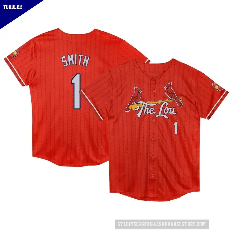 Toddler No.1 Ozzie Smith St. Louis Cardinals Red Limited Preschool 2024 City Connect Jersey