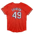 Toddler No.49 Matthew Svanson St. Louis Cardinals Red Limited Preschool 2024 City Connect Jersey