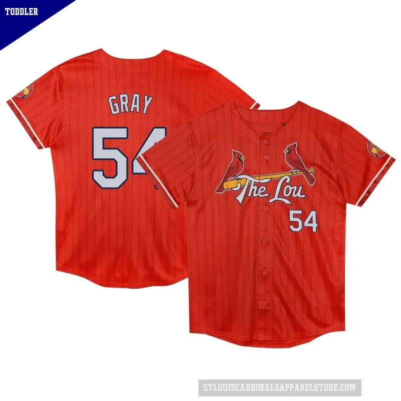 Toddler No.54 Sonny Gray St. Louis Cardinals Red Limited Preschool 2024 City Connect Jersey