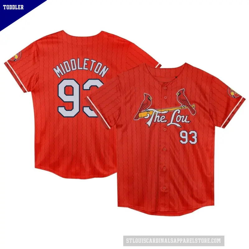 Toddler No.93 Keynan Middleton St. Louis Cardinals Red Limited Preschool 2024 City Connect Jersey