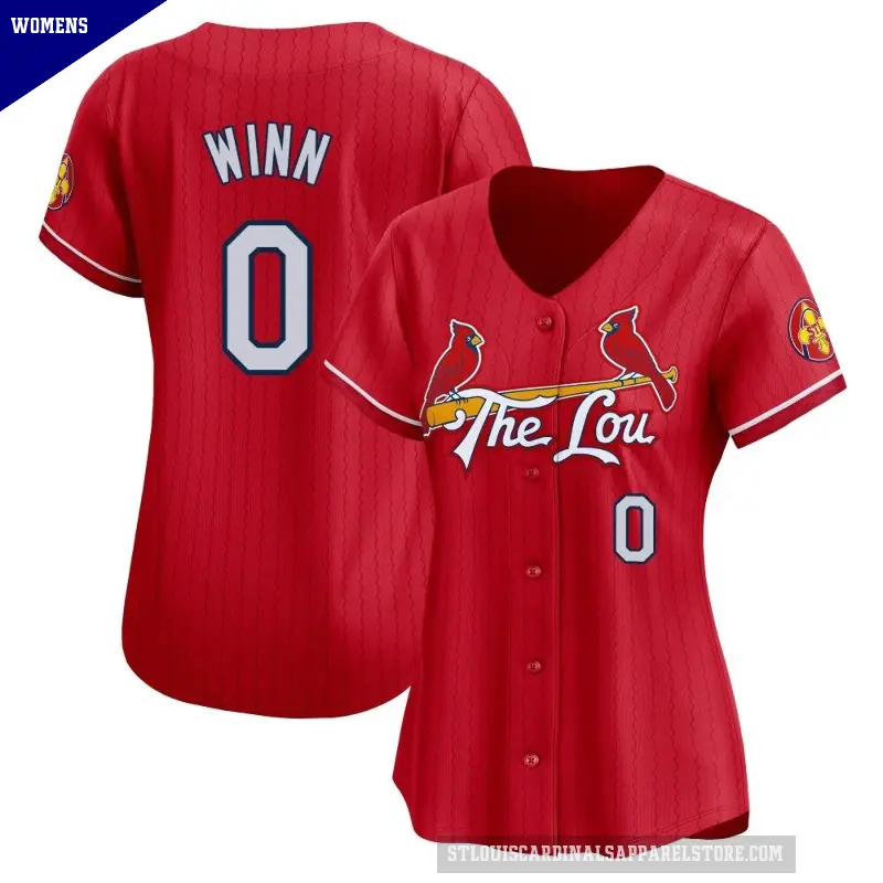 Women's No.0 Masyn Winn St. Louis Cardinals Red Limited 2024 City Connect Jersey