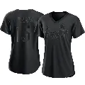 Women's No.15 Jose Fermin St. Louis Cardinals Black Authentic Pitch Fashion Jersey