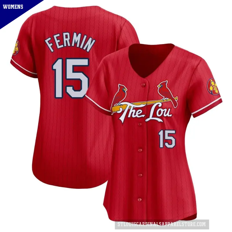 Women's No.15 Jose Fermin St. Louis Cardinals Red Limited 2024 City Connect Jersey