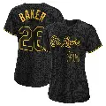 Women's No.26 Luken Baker St. Louis Cardinals Black Authentic Snake Skin City Jersey