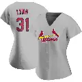 Women's No.31 Lance Lynn St. Louis Cardinals Gray Authentic Road Jersey