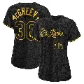 Women's No.36 Michael McGreevy St. Louis Cardinals Black Authentic Snake Skin City Jersey