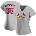Women's No.36 Michael McGreevy St. Louis Cardinals Gray Authentic Road Jersey