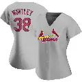 Women's No.38 Kodi Whitley St. Louis Cardinals Gray Authentic Road Jersey