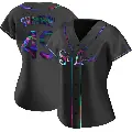 Women's No.49 Matthew Svanson St. Louis Cardinals Black Replica Holographic Alternate Jersey