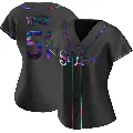 Women's No.51 Willie McGee St. Louis Cardinals Black Replica Holographic Alternate Jersey