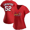 Women's No.52 Matthew Liberatore St. Louis Cardinals Red Authentic Alternate Jersey